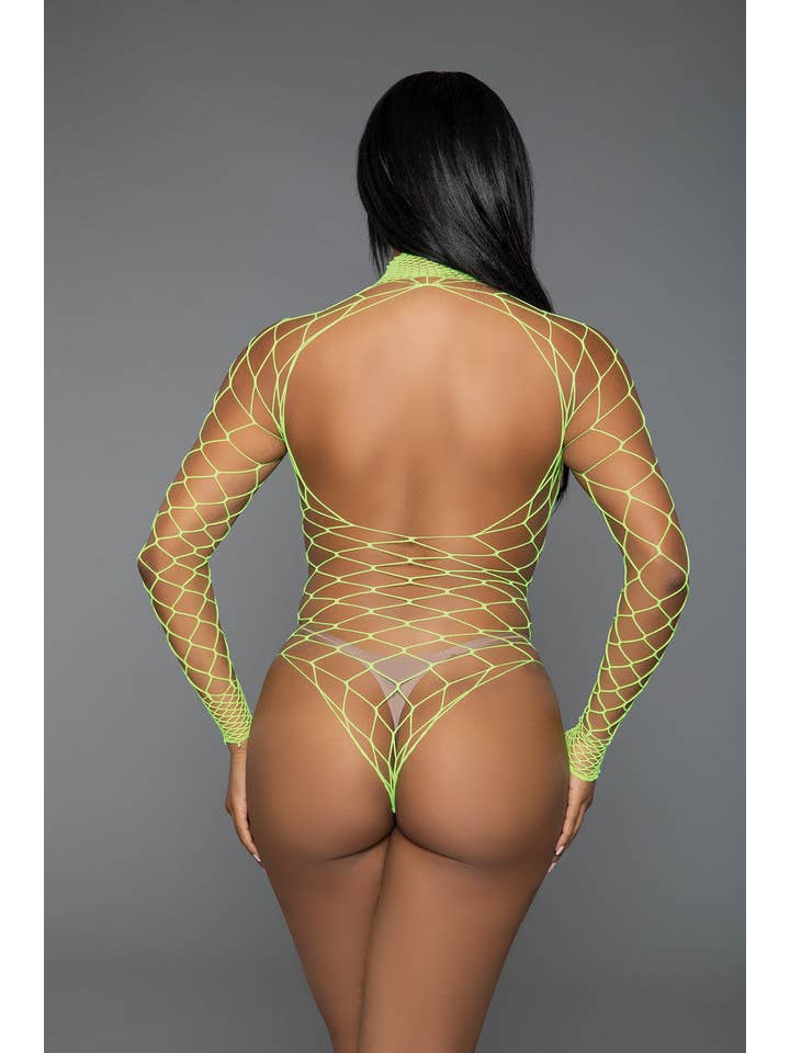 BeWicked - Wholesale Lingerie Bodysuit - Women's - 1909 Dancing All Night Fishnet bodysuit