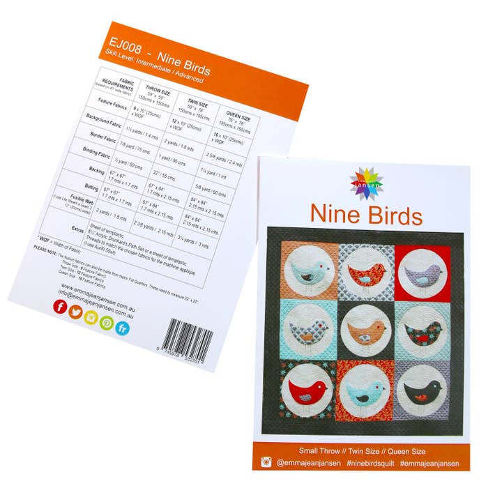 emma jean jansen - Wholesale Craft Tool - • Wholesale - Nine Birds Quilt Pattern12