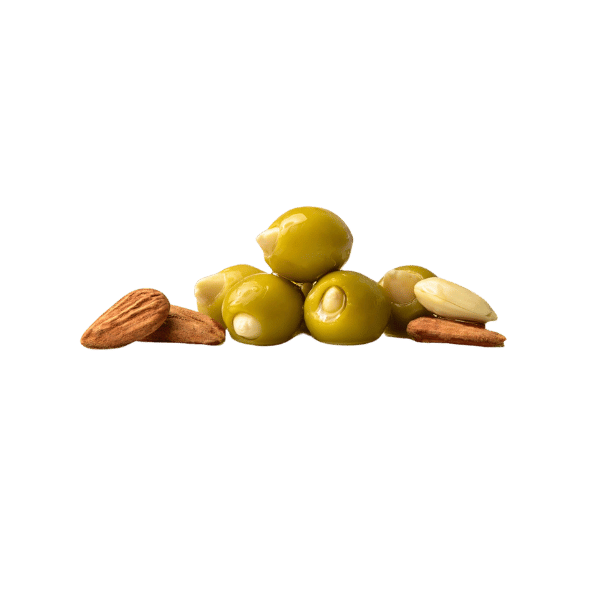 The French Farm - Wholesale Olives - Triana Olivas Almond stuffed Manzanilla Olives 9.88oz2
