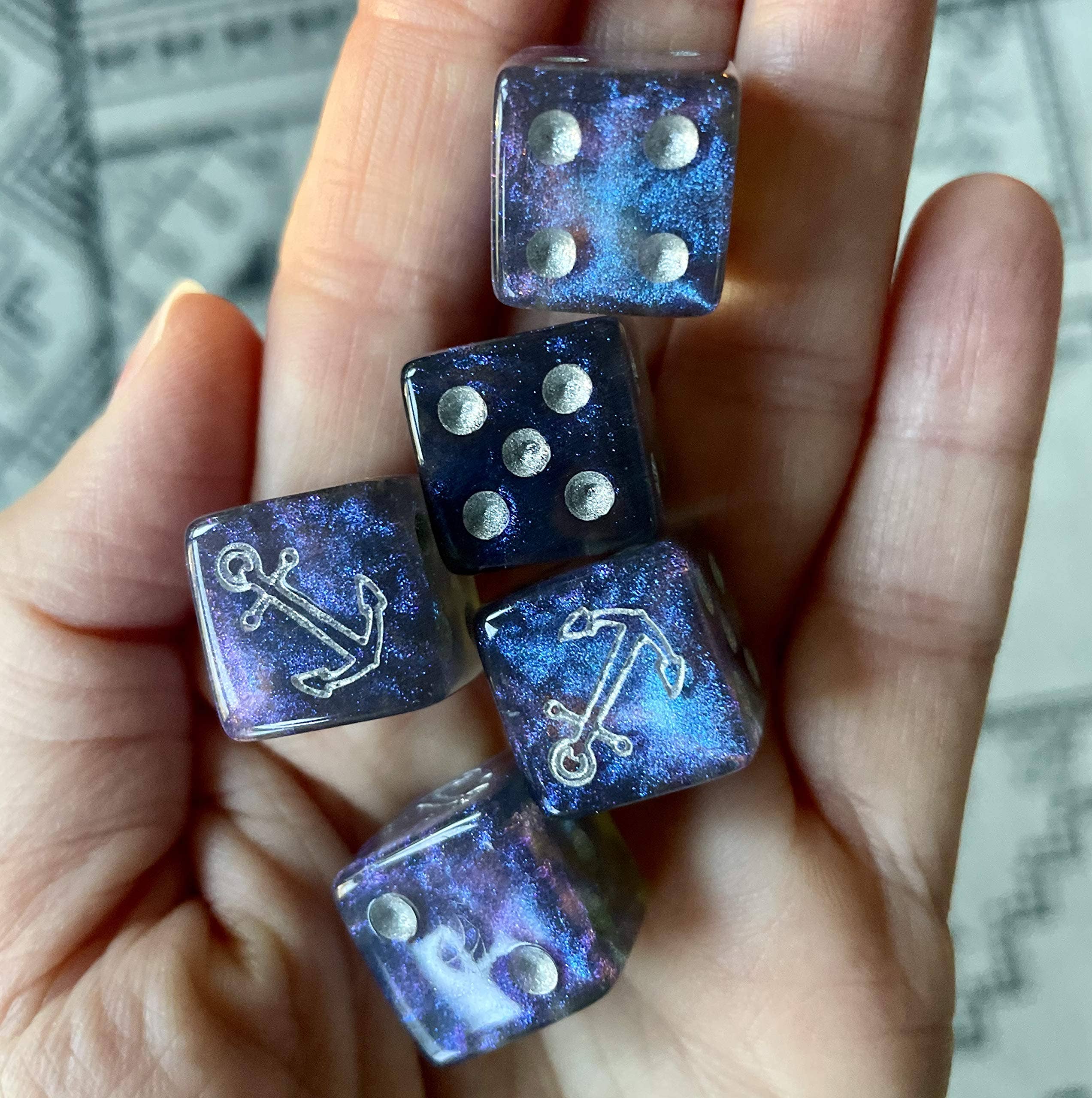 Wood Expressions – Dados por atacado – Jogo de Dados do Capitão Tripulante do Navio7