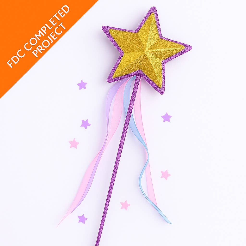 Factory Direct Craft - Wholesale Craft Supplies - Paper Mache Star Wand for Crafts, Costumes, and Decorations1