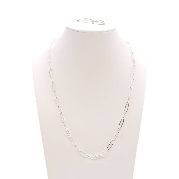 The Charm Bar Company - Wholesale Link & Chain Necklace - Silver Ashley Necklace1