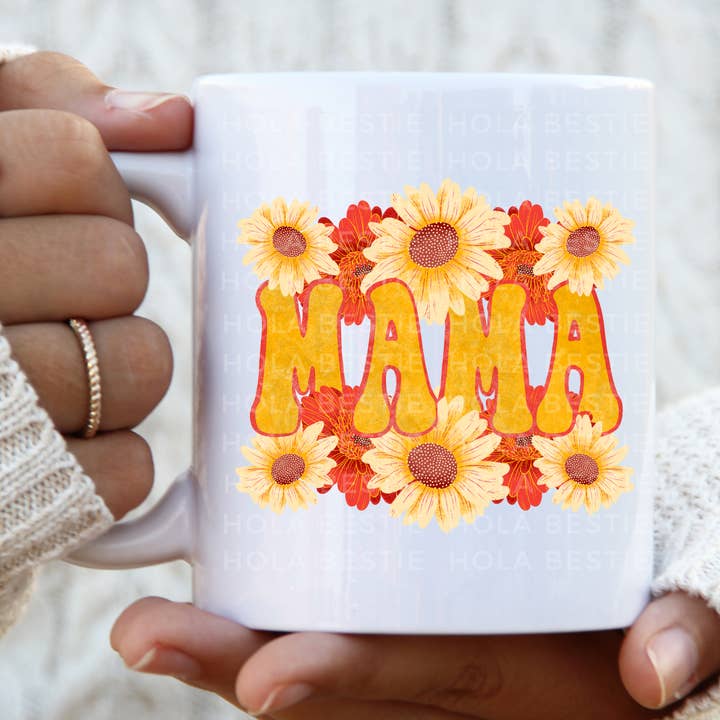 Mama und Sonnenblume Kaffeetasse für den Großhandel von Hola Bestie