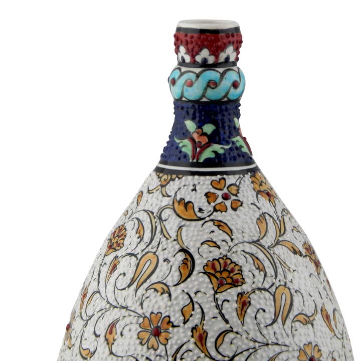 Vintage Pillows Store - Wholesale Vase - Turkish Ceramic Vase with Mediterranean Style