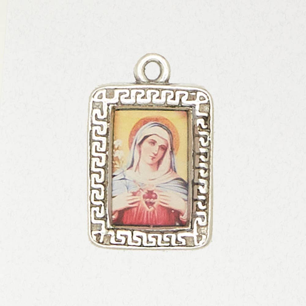 Nirvana LLC - Wholesale Individual Charm/Pendant - Religious Pewter Necklace - St. Mary Of The Sacred Heart