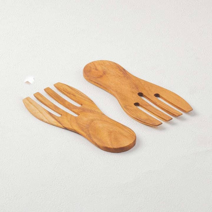 Couverts à salade en bois pour la vente par Kayu&Co.