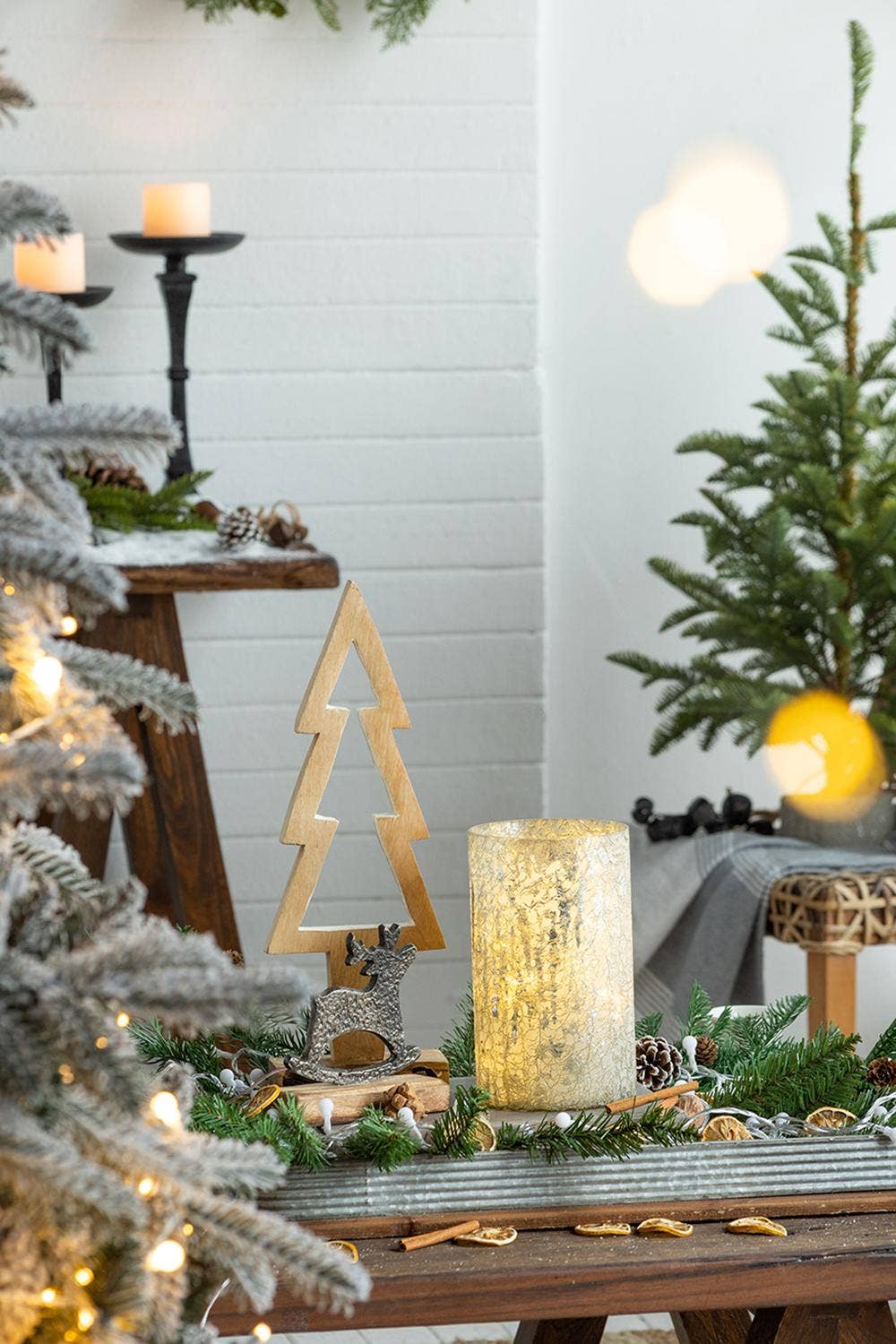 A&B Home Group Inc. - Wholesale Candle Holder - D5x8.8" Mercury Glass Candle Holder4