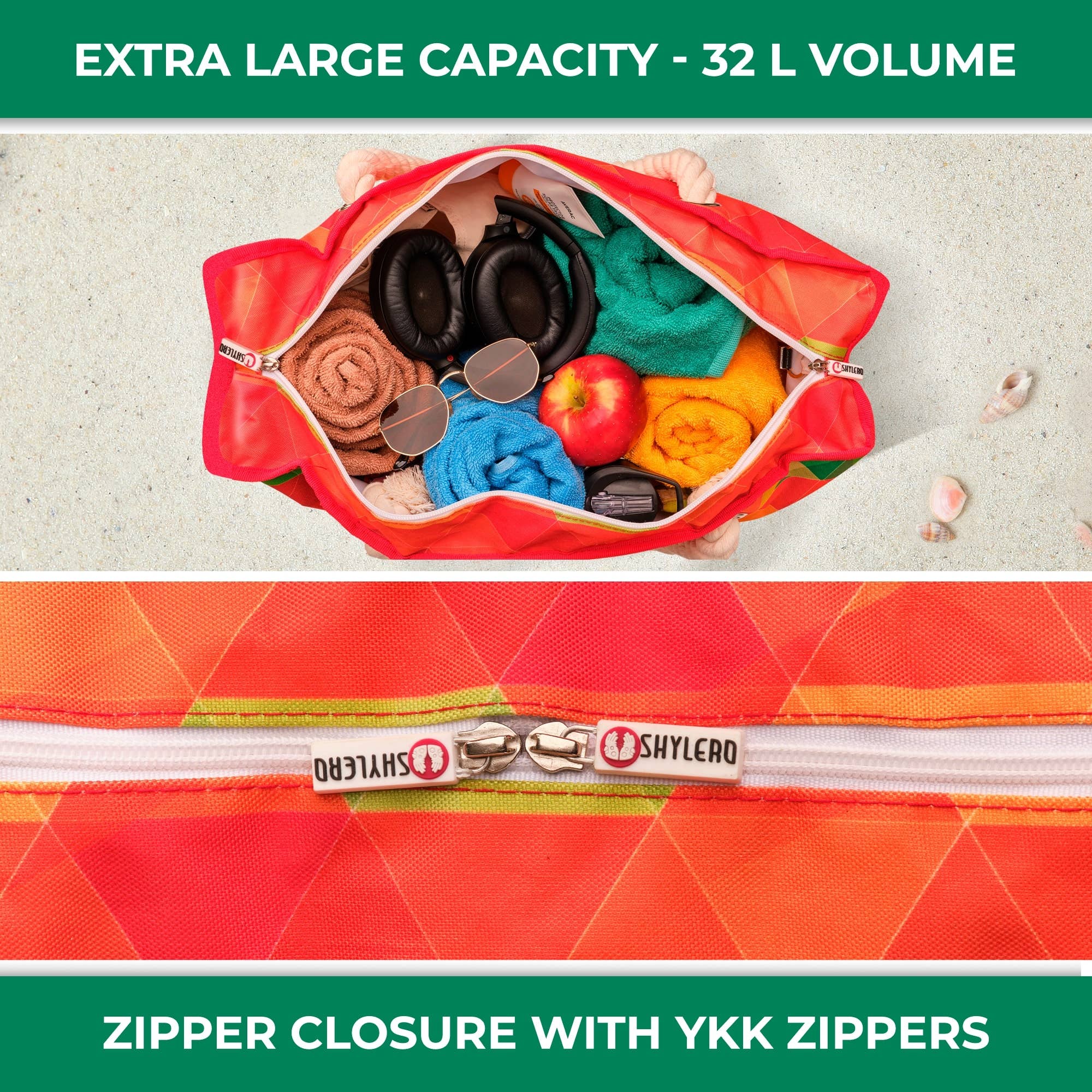 Beach Bag and Pool Bag | Waterproof | Colorful Starfish for wholesale on Faire4