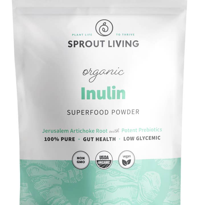 Sprout Living - Wholesale Protein/Superfood Powder - Organic Prebiotic Inulin Fiber Powder (Artichoke), 1 LB