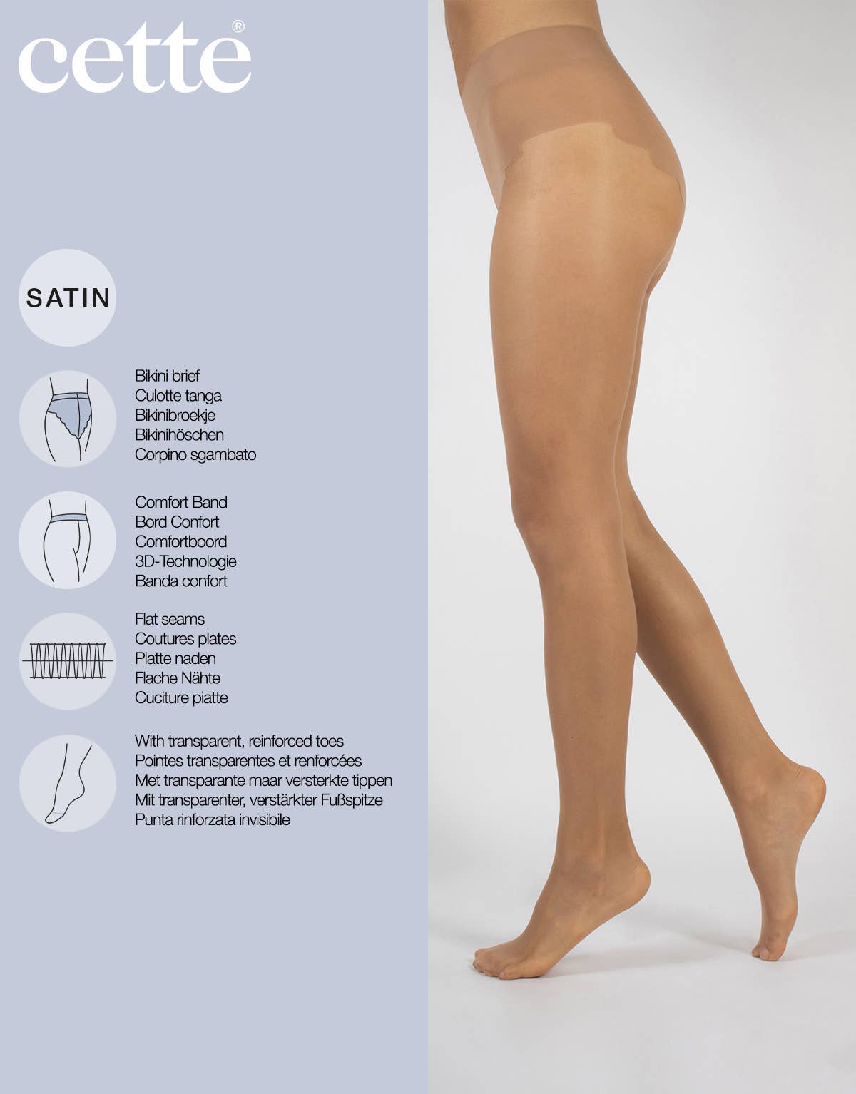 Cette – wholesale Tights - Dam – Genomskinliga strumpbyxor 20 DEN, Bari6