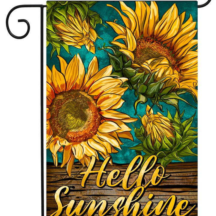 Happy Cow Lawn Decor – wholesale Flagga – Hej Sunshine Garden Flagga #G2449