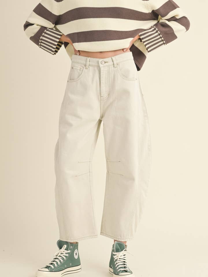 P3820 BARREL COTTON PANTS for wholesale by MIOU MUSE