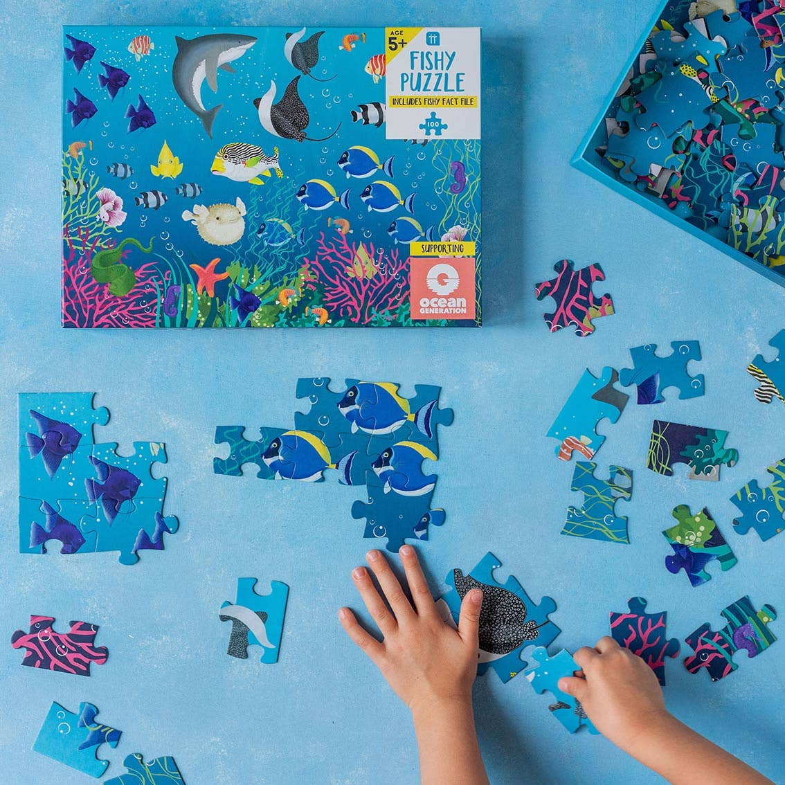 Talking Tables USA - Home, Party, Games and Seasonal Decor - Wholesale Puzzle - Kids - Kids Fish Puzzle | Christmas Gifts |4