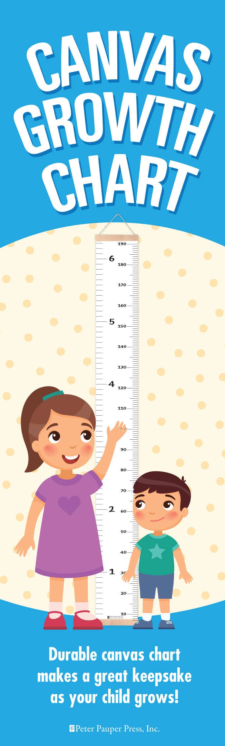 Peter Pauper Press - Wholesale Growth Chart - Kids & Baby - Classic Canvas Growth Chart3
