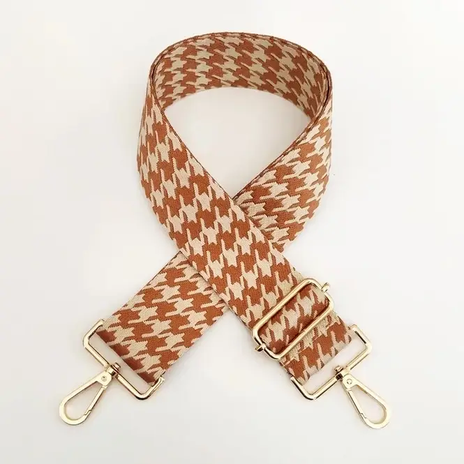 Cassette Barcelona – wholesale Bag strap – women's – Cassette - Tweed Adjustable Strap for Handbags Orange1