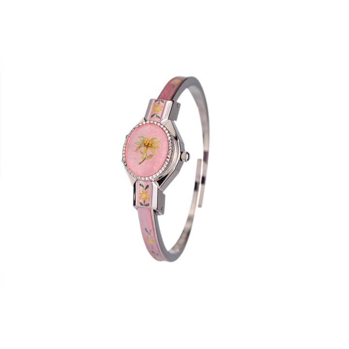 Andre Mouche - Wholesale Wrist Watch - Women's - Edelweiss Enamel Ladies Watch