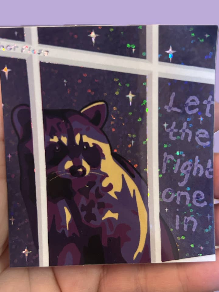 Lass den Richtigen rein Glitzersticker für den Großhandel von Galaxy Brain Design