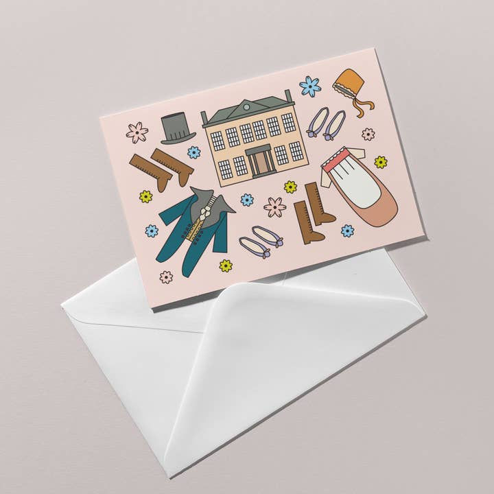 Groovy Regency Wedding Card for wholesale by Mint Parcel