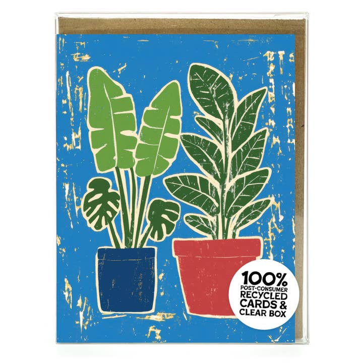 Houseplants – Recycled Boxed Notecard Set for Plant Lovers for wholesale by Scarecrow & Nut Tree