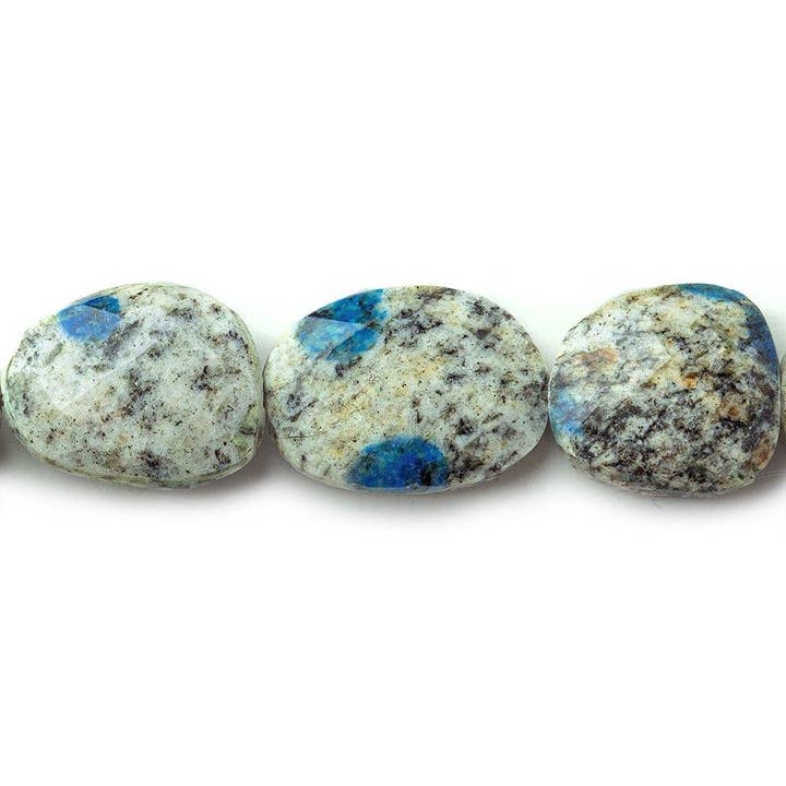 Nuggets à facettes K2 Jasper 14 pouces 18 perles pour la vente par The Bead Traders