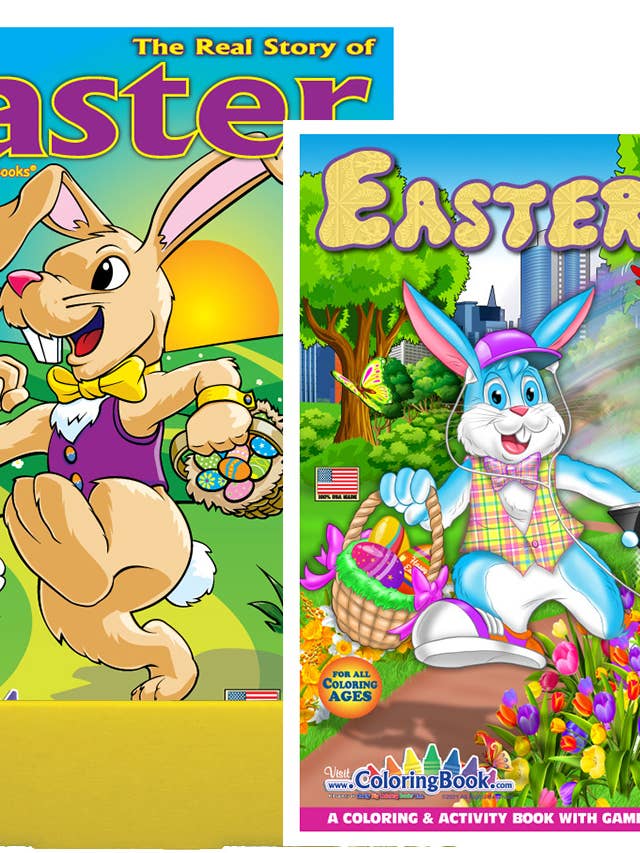 Véritable histoire de Pâques et de plaisir de Pâques PDQ pour la vente par Really Big Coloring Books | ColoringBook.com