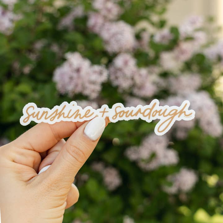 Sunshine + Sourdough Sticker for wholesale by The Anastasia Co