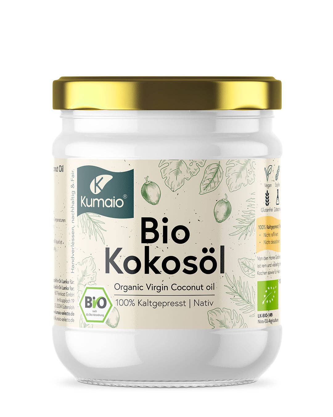 Kumaio® - Wholesale Cooking Oil - Organic virgin coconut oil - 500 ml0