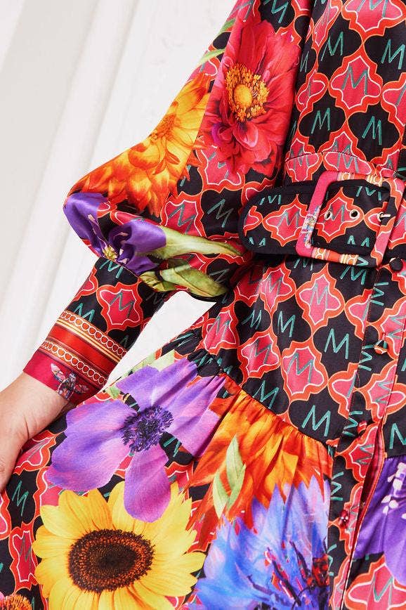 MACKENZIEMODE – Engroshandel Kjole - Dame – KEJSERINDE SILKE MAXI ~ HEMMELIG HAVE13