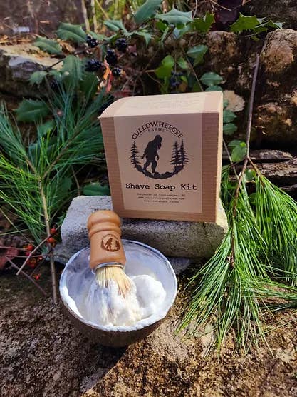 Shave Soap Kit- Cedarwood Rosemary for wholesale by Cullowheegee Farms
