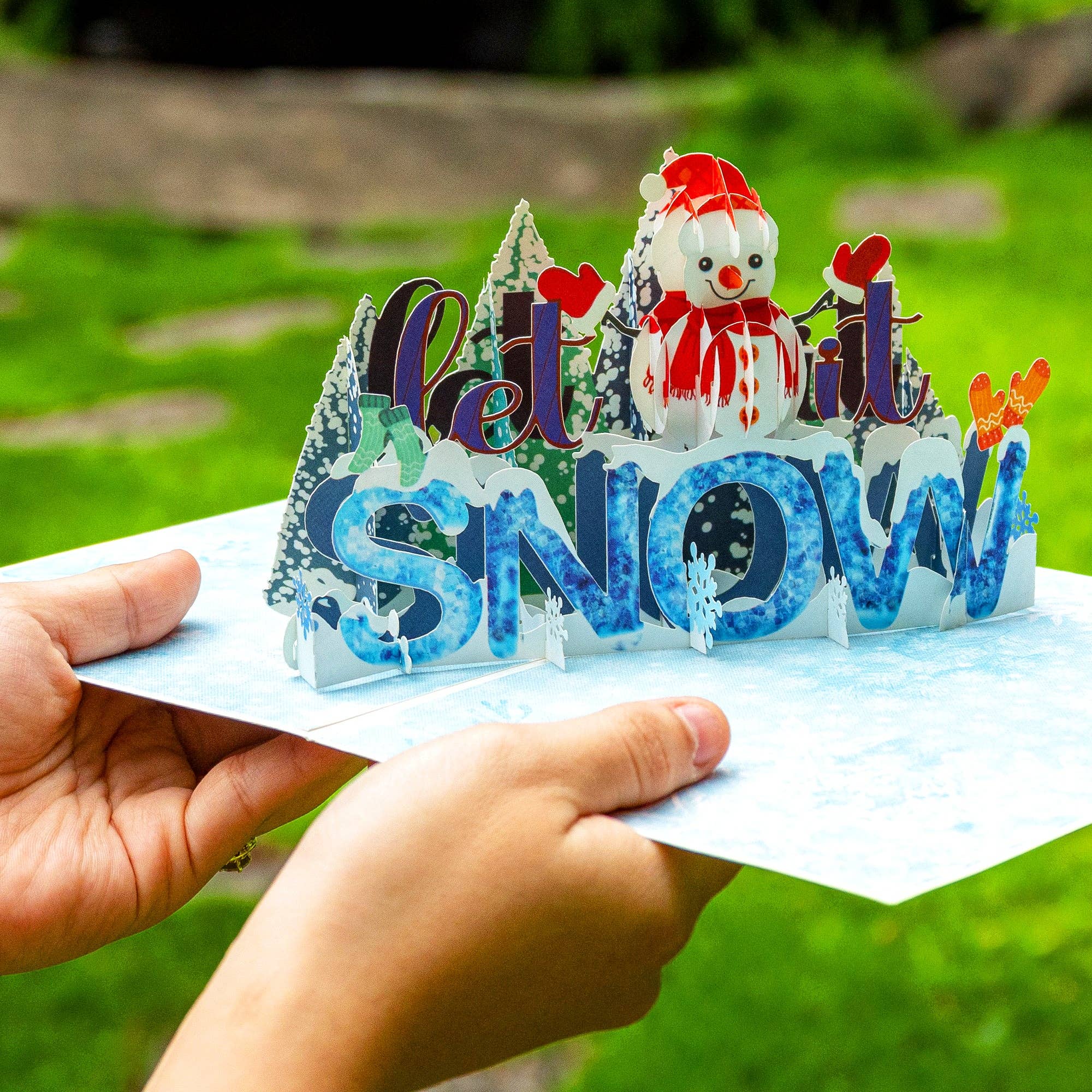 Paper Love - Wholesale Christmas Card - Let It Snow Pop Up Winter Card5