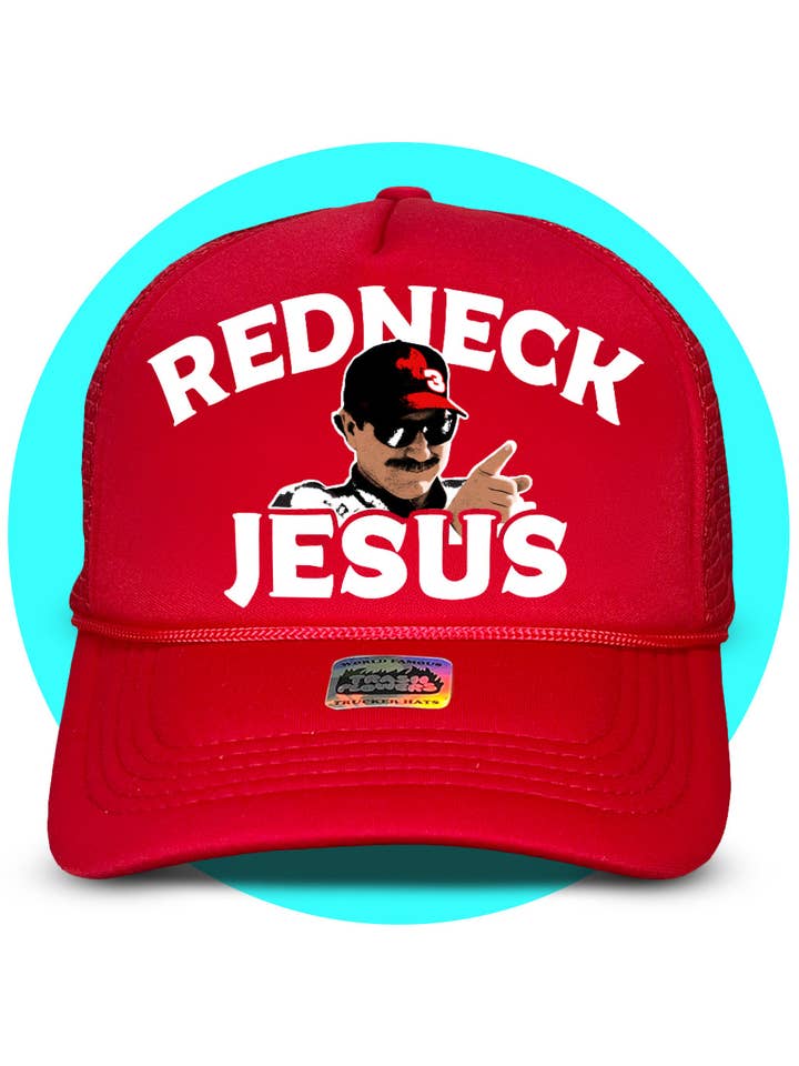 Casquette Redneck Jesus Trucker pour la vente par Trash Flowers Trucker Hats