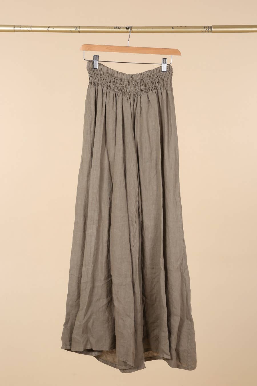 la maison des fibres naturelles - Wholesale Pants - Women's - Flared linen trousers 66031 100%LINEN16