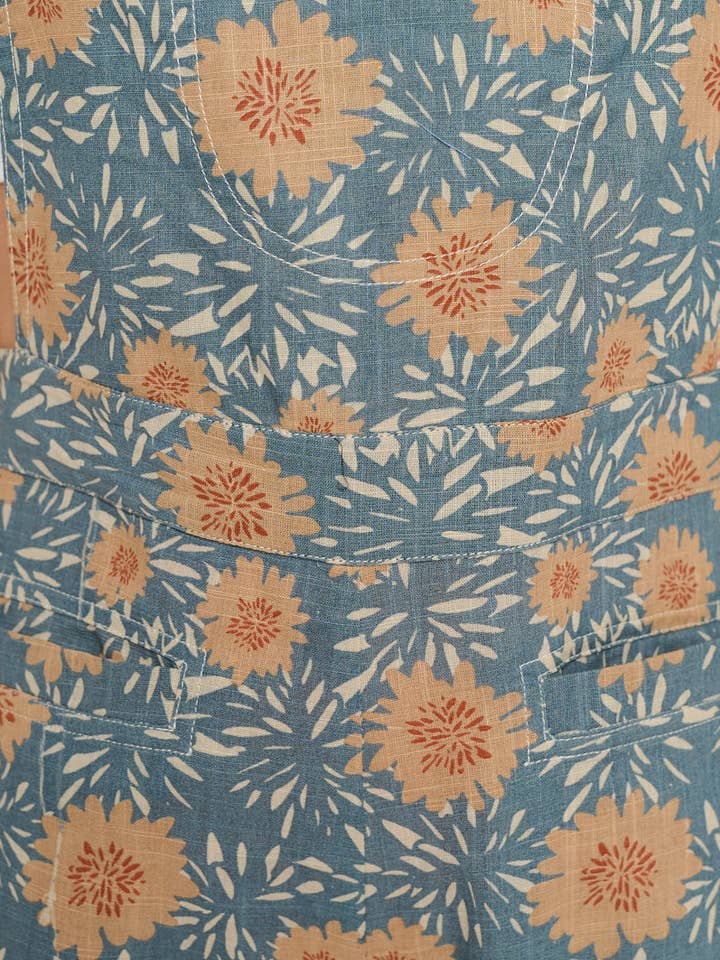 SM WARDROBE - Wholesale Overalls - Women's - VINTAGE FLOWER BLOSSOM PRINT SHORTALLS