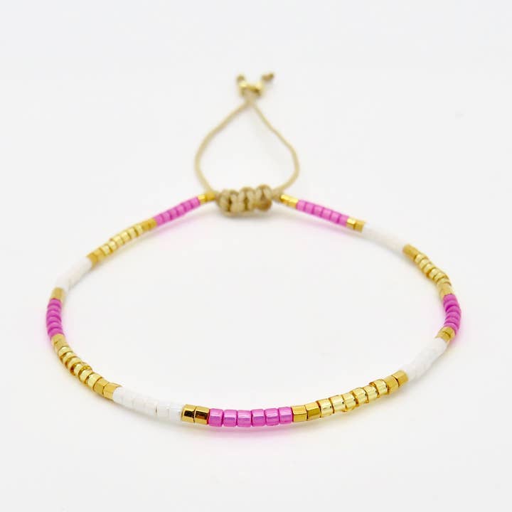 Zierliches 3-Ton-Armband - 24k vergoldet für den Großhandel von Rosamariposa