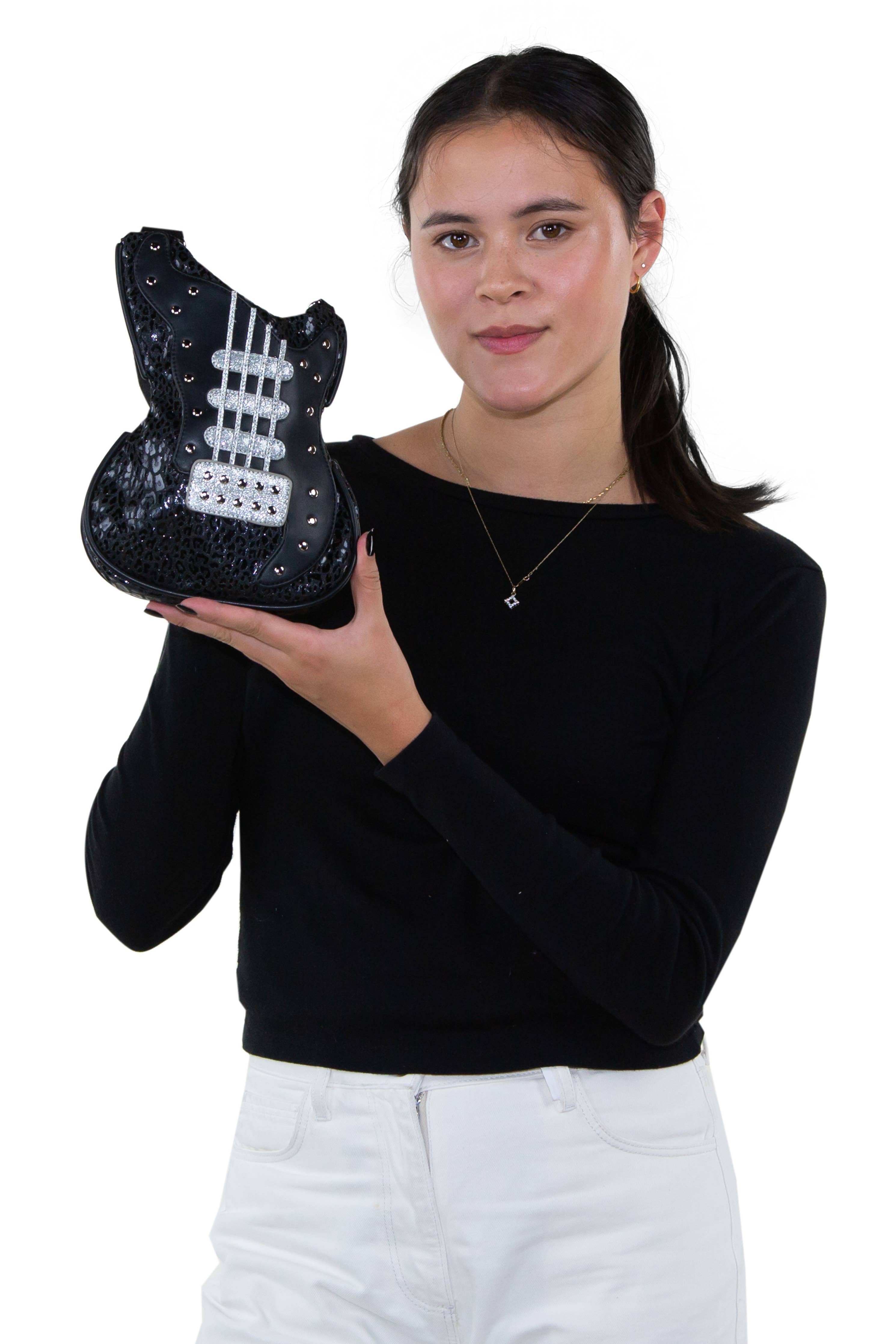 COMECO INC - Wholesale Crossbodytas - Dames - Schoudertas in gitaarvorm van vinyl4