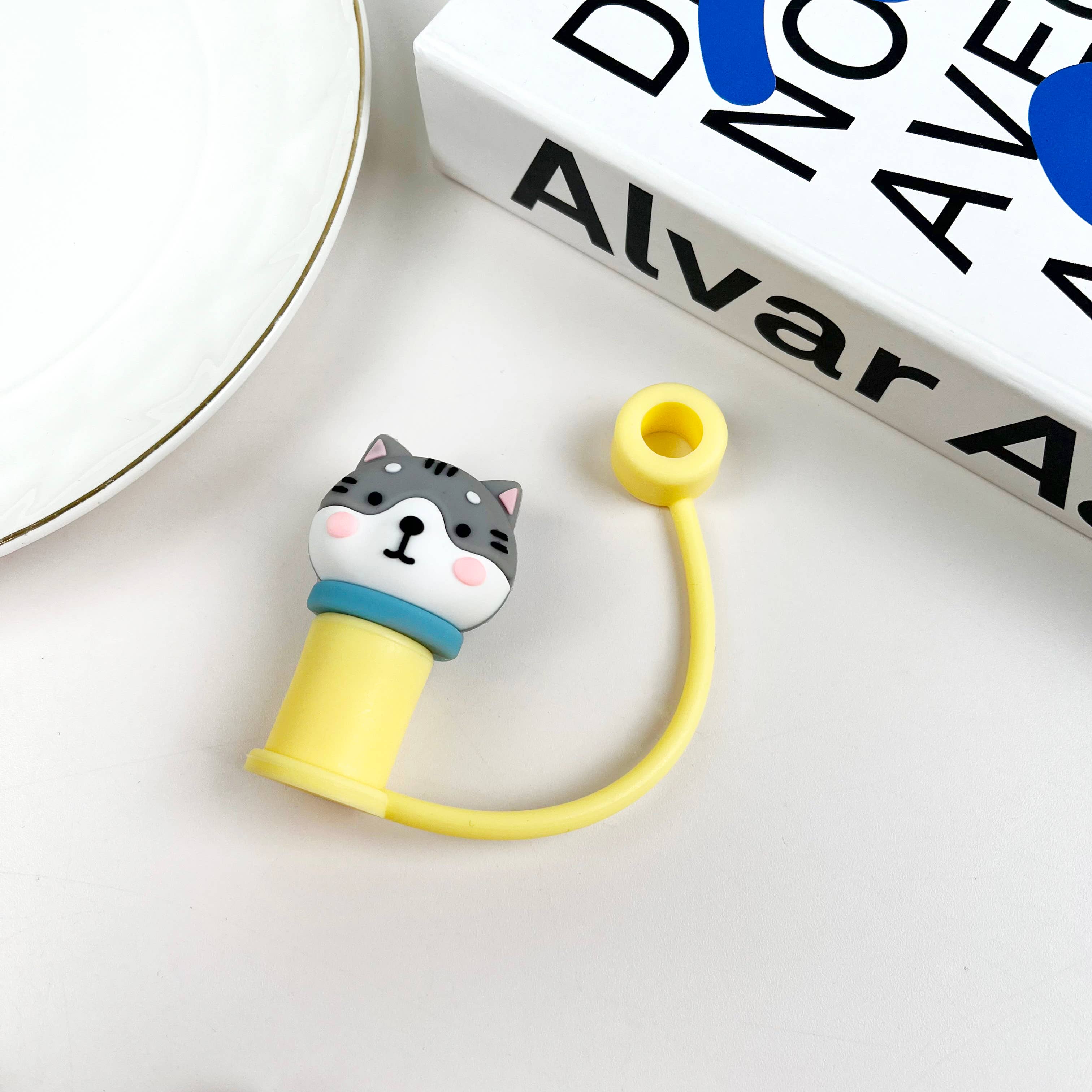 SoapElenGlen - Wholesale Drinking Straw - Straw Toppers Cute Animals Style Straw Cover2