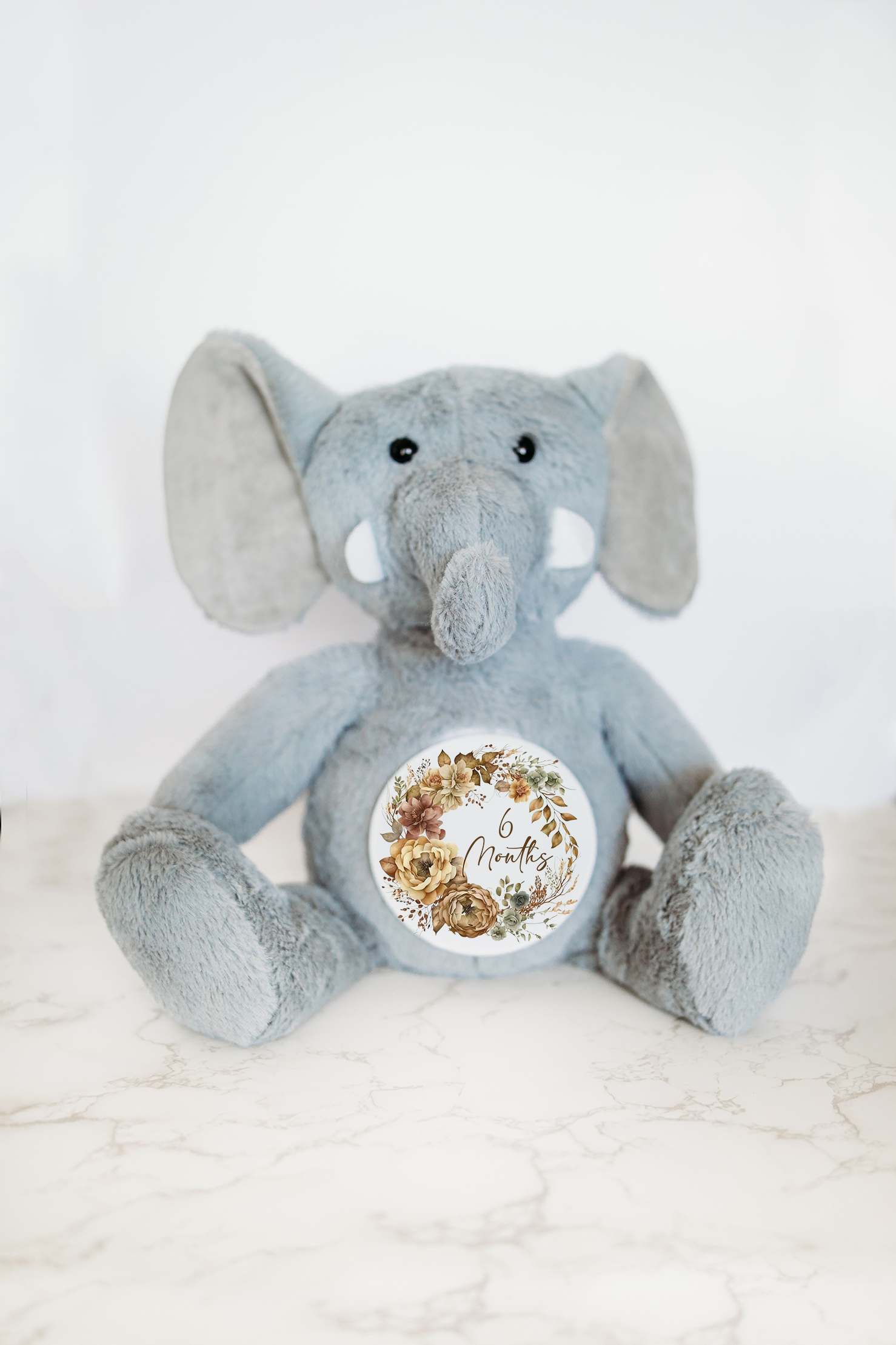 Grow With Me Baby Co - Wholesale Stuffed/Plush Toy - Kids & Baby - Baby Monthly Milestones, Elephant Stuffed Animal2