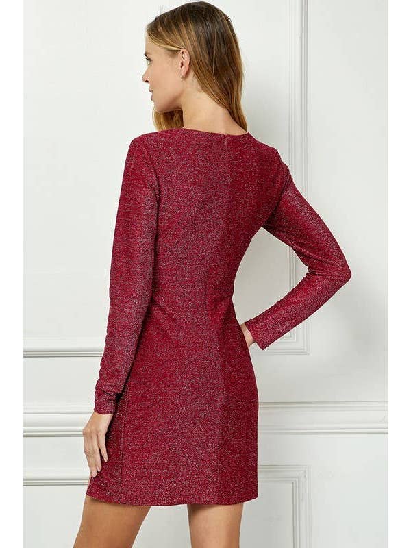 Vanilla Monkey - Wholesale Dress - Women's - Body-con Metallic Dress6