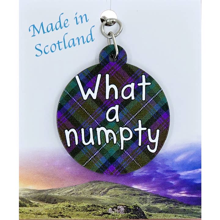 What a Numpty Keyring | KY211 for wholesale by LT Creations