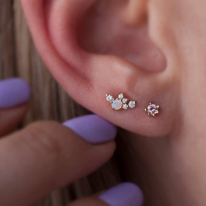 Pernos de Luz Violeta por atacado de Anastassia Sel Jewelry