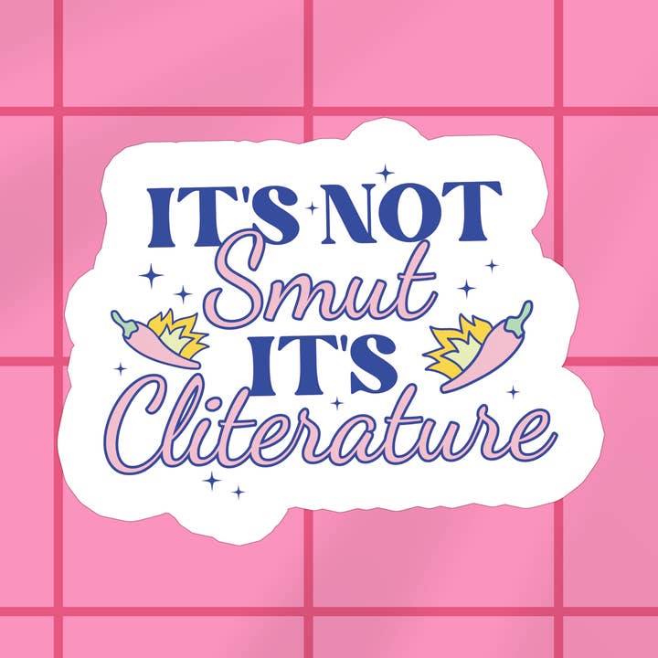 Book Bookish Books Smut Funny Waterproof Vinyl Sticker for wholesale by Stickers+ X Ashley Bexar