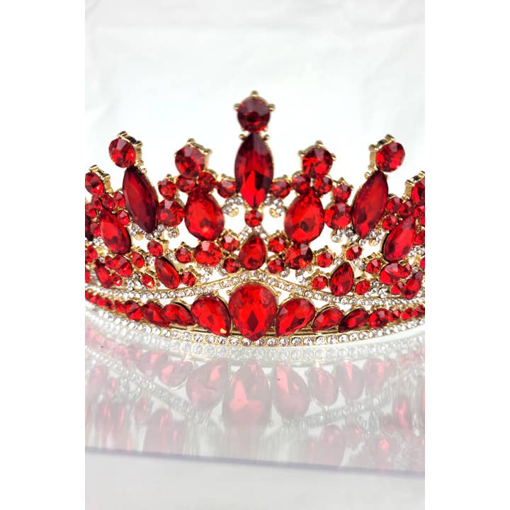 Chicas - Wholesale Tiara - Women's - One Size Fits All Tiara With Jewels HT93235