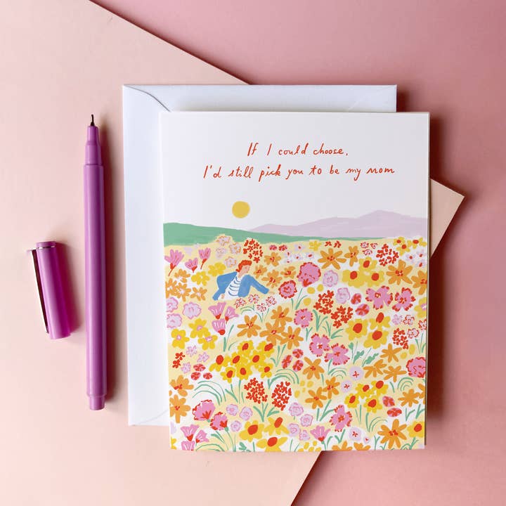 Karen Schipper - Wholesale Mother's Day Card - Picking Mom