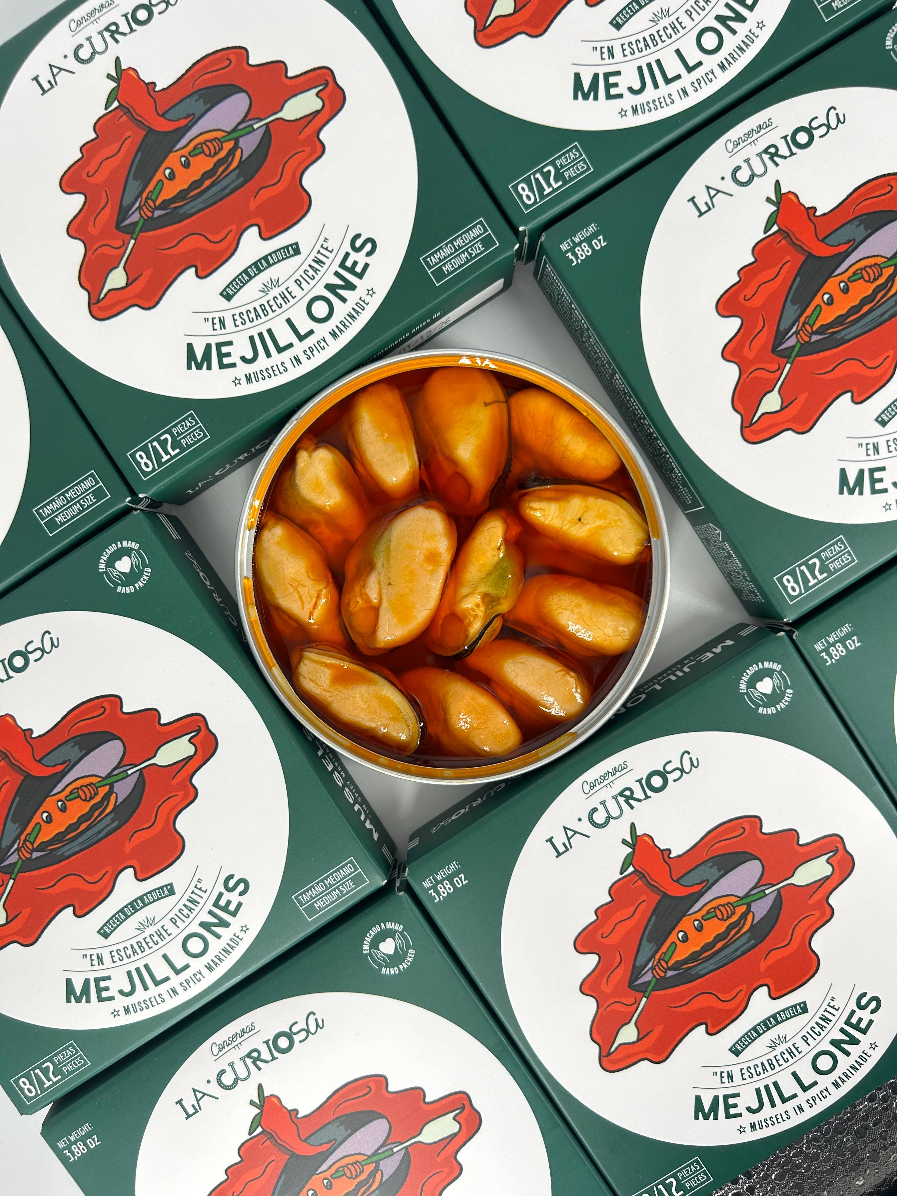 La Curiosa - Vente Poissons en conserve - Moules marinées épicées4