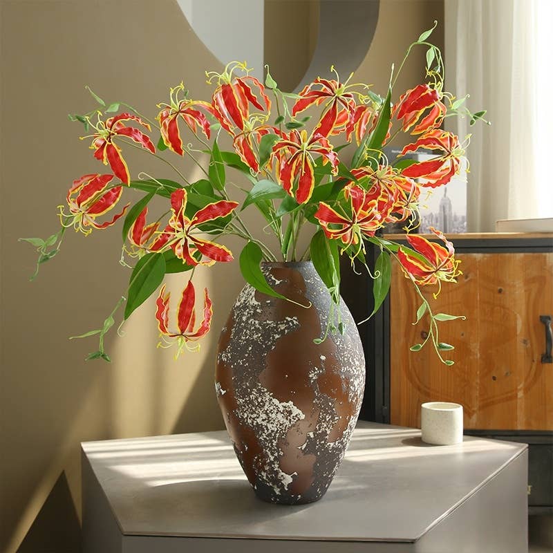 ACNITE(We cover U.S. import duties) - Wholesale Artificial Flowers - Artificial Flame lily flower, Real Touch lily,faux flowers5