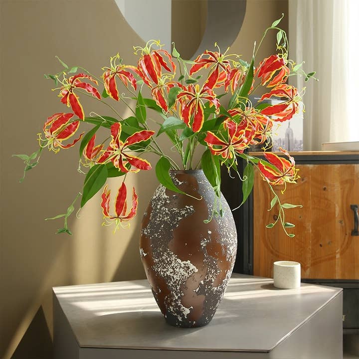 ACNITE(We cover U.S. import duties) - Wholesale Artificial Flowers - Artificial Flame lily flower, Real Touch lily,faux flowers5