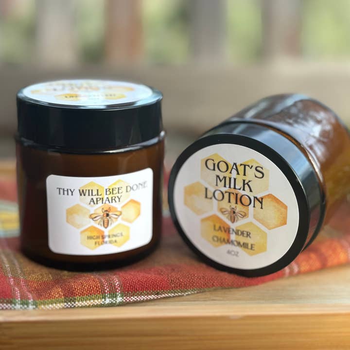 Goat Milk Hand and Body Lotion, Bee Gift, Unscented Skincare for wholesale by Thy Will Bee Done Apiary