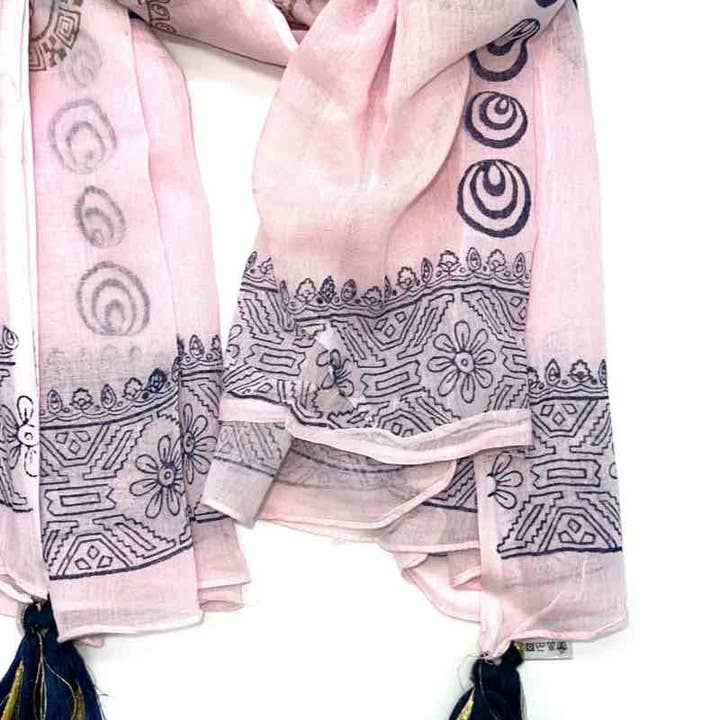 LINETA - Wholesale Scarf - Women's - C1 Indian cotton scarves6