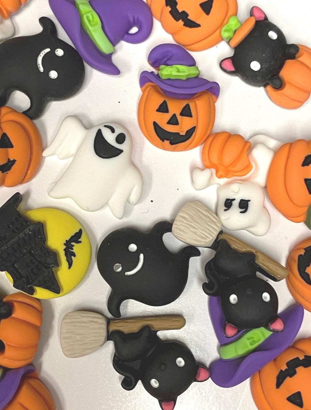 ASAP Craft Supplies - Wholesale Craft Supplies - Halloween Flatback DIY Charms 5 pieces0