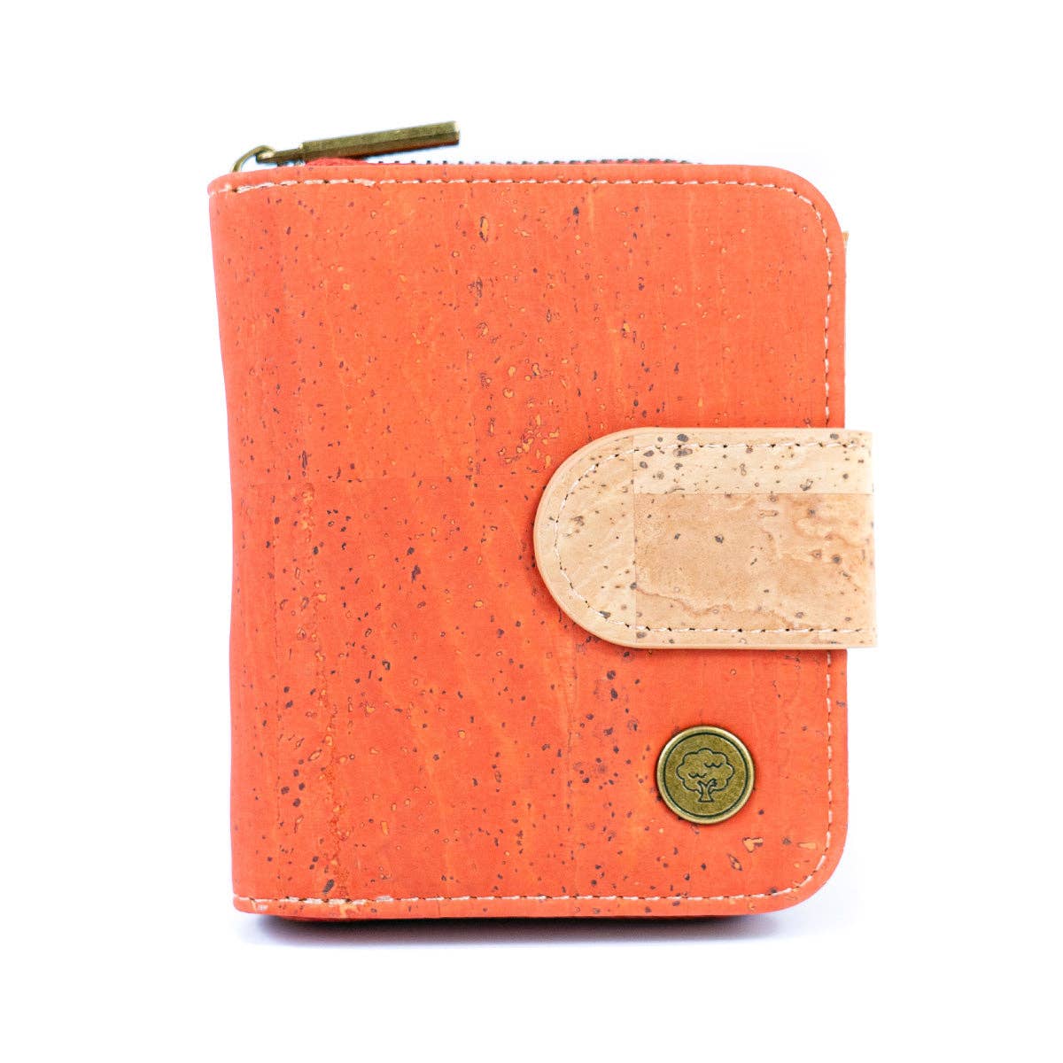 Meninas Bonitas Cork - Wholesale Wallet - Women's - Stylish Solid-Color Cork Women's Short Wallet BAG-23534
